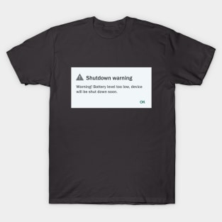 Shutdown Warning T-Shirt